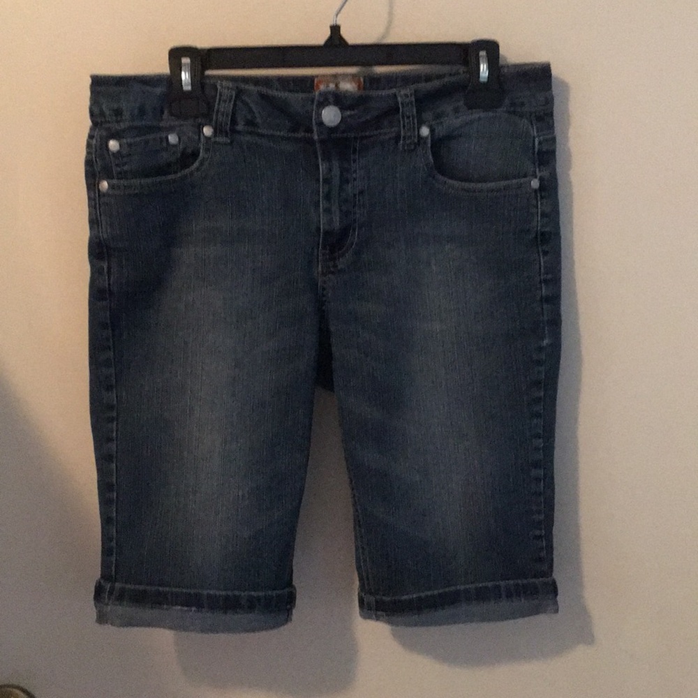 Joujou knee length jean shorts